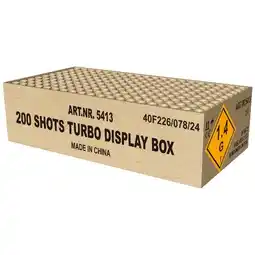 Huisman Vuurwerk 200 Shots Turbo Display Box aanbieding