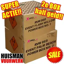 Huisman Vuurwerk Event Best of Power Box No.1 en No.2 aanbieding