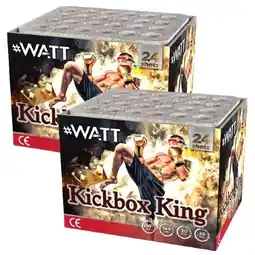 Huisman Vuurwerk Kickbox King Actie (1+1 Gratis) aanbieding
