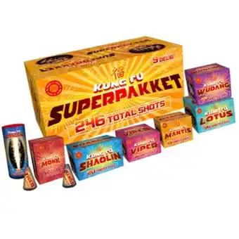 Huisman Vuurwerk Kung Fu Superpakket aanbieding