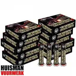 Huisman Vuurwerk Thunderking Crackling Mortar Actie (10 pakjes) aanbieding