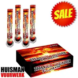 Huisman Vuurwerk Titanium Thunder Fountain aanbieding