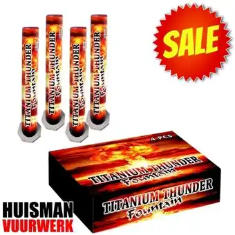 Huisman Vuurwerk Titanium Thunder Fountain aanbieding