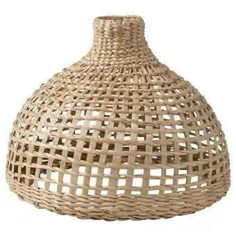 IKEA Handgeweven lampenkap, natuurlijke kleur, bananenvezels, conische vorm, roosterontwerp aanbieding
