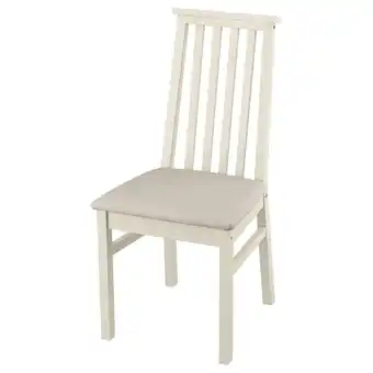IKEA Ålhult Eetkamerstoel, beige/kabusa lichtbeige aanbieding