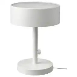 IKEA NymÅne lamp, wit, ronde vorm, matglazen kap, stevige metalen voet aanbieding