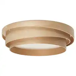 IKEA NÖsund houten plafondlamp, gebogen design, lichtbeige, berkenfineer, ronde vorm aanbieding