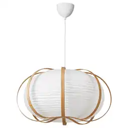 IKEA Taggtofs / havsdjup Hanglamp, wit bamboe, 67 cm aanbieding