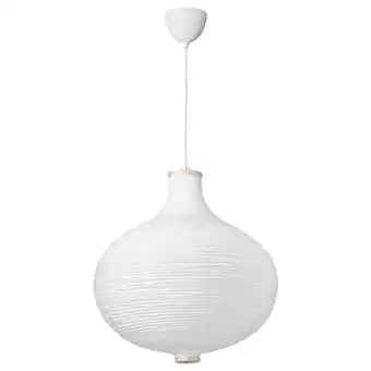 IKEA Risbyn / havsdjup Hanglamp, uivormig/wit, 57 cm aanbieding