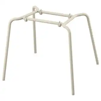 IKEA SkÅlsta Stoelonderstel, kokervormig metaal/licht grijsbeige aanbieding