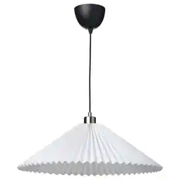 IKEA Kuddlava / skaftet Hanglamp, geplisseerd wit, 59 cm aanbieding