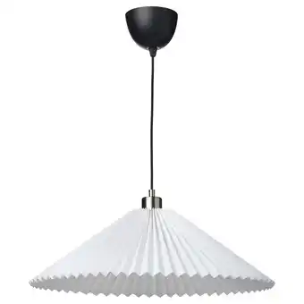 IKEA Kuddlava / skaftet Hanglamp, geplisseerd wit, 59 cm aanbieding