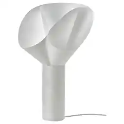 IKEA BÄcknate lamp, wit, synthetische papierstructuur, bloemachtige vorm, zacht licht aanbieding
