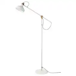 IKEA Witte ranarp vloerlamp met verstelbare hals, modern design aanbieding