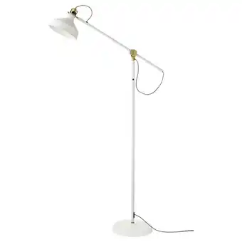 IKEA Witte ranarp vloerlamp met verstelbare hals, modern design aanbieding