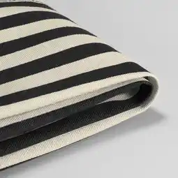 IKEA Zwart-wit gestreepte stof gevouwen, met strakke lijnen en levendig contrast aanbieding