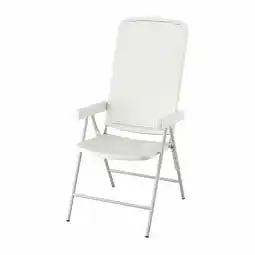 IKEA TorparÖ opvouwbare stoel, wit, geperforeerde zitting en rugleuning, armleuningen, buitengebruik aanbieding