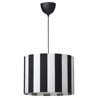 IKEA Ringsta / havsdjup Hanglamp, zwart/wit, 42 cm aanbieding