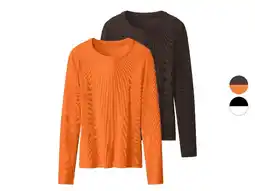 Lidl esmara 2 Geribde dames shirts aanbieding