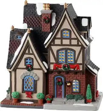 Intratuin Lemax Caddington Village kersthuisje burghers house (woonhuis) 16,6 x 15,4 x 27,9 cm aanbieding