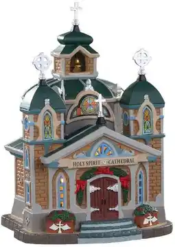 Intratuin Lemax Caddington Village kersthuisje holy spirit cathedral (kathedraal) 16,7 x 12,5 x 18,1 cm aanbieding