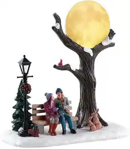 Intratuin Lemax Vail Village kerstdorp christmas moon (romantisch onder maan) 20,6 x 16,2 x 23,4 cm aanbieding