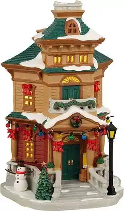 Intratuin Lemax Caddington Village kersthuisje corner residence (hoekhuis) 30,4 x 14,4 x 33,1 cm aanbieding