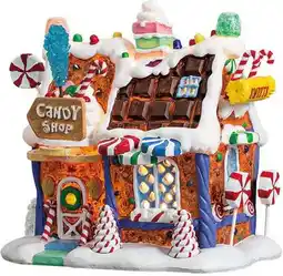 Intratuin Lemax Sugar 'N Spice kersthuisje candy shop (snoepwinkel) 19,9 x 14,9 x 30,1 cm aanbieding