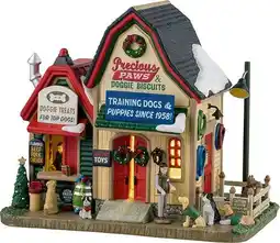 Intratuin Lemax Harvest Crossing kersthuisje precious paws (honden winkel) 21,6 x 15,2 x 27,4 cm aanbieding