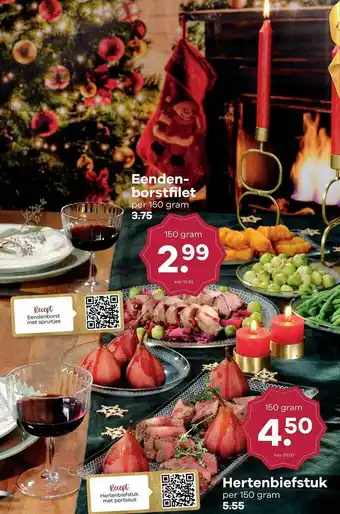 Boon`s Markt Eendenborstfilet Of Hertenbiefstuk aanbieding