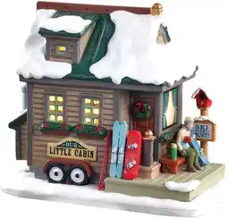 Intratuin Lemax Vail Village kersthuisje Home Away From Home (skihut) 14,7 x 9,4 x 12,5 cm aanbieding