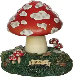 Intratuin LuVille Efteling kerstdorpminiatuur muzikale paddenstoel D 15 H 16 cm aanbieding