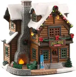 Intratuin Lemax Vail Village kersthuisje Eagle Ridge Ski Lodge (skihut) 17 x 14,5 x 18,2 cm aanbieding