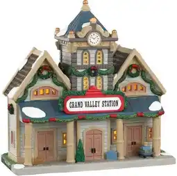Intratuin Lemax Caddington Village kersthuisje Grand Valley station (station) 19 x 9,2 x 19 cm aanbieding