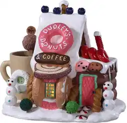Intratuin Lemax kersthuisje Dudley's Donut Shop (winkel) 18 x 13,5 x 16 cm aanbieding