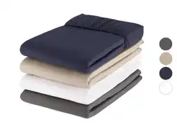 Lidl LIVARNO home Percale hoeslaken 140-160 x 200 cm aanbieding