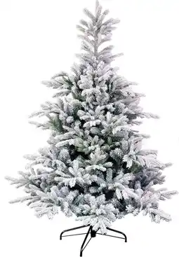 Intratuin Black Box kunstkerstboom Grand Fir besneeuwd D 112 H 155 cm aanbieding