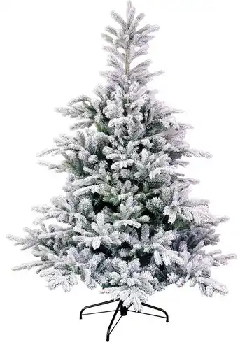 Intratuin Black Box kunstkerstboom Grand Fir besneeuwd D 112 H 155 cm aanbieding
