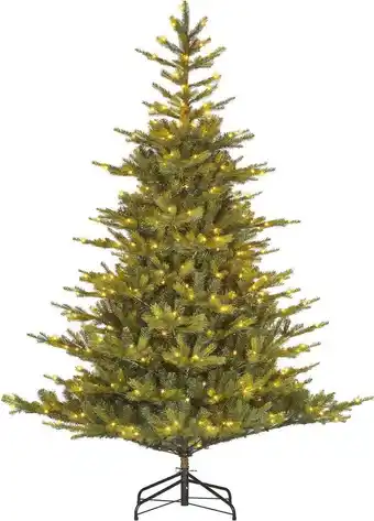 Intratuin Black Box kunstkerstboom Grand Fir met 300 lampjes warm wit D 112 H 155 cm aanbieding
