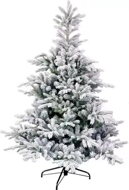 Intratuin Black Box kunstkerstboom Grand Fir besneeuwd D 162 H 230 cm aanbieding