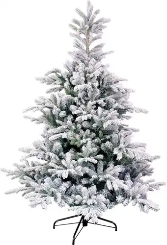 Intratuin Black Box kunstkerstboom Grand Fir besneeuwd D 162 H 230 cm aanbieding
