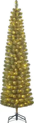 Intratuin Black Box kunstkerstboom Charlton met 160 lampjes warm wit D 56 H 215 cm aanbieding