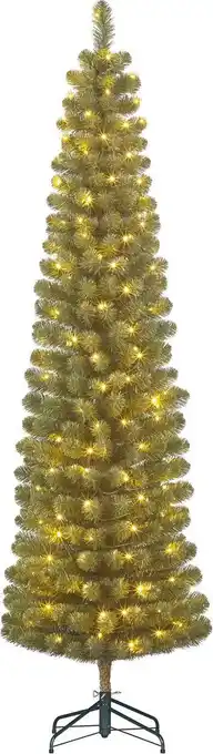 Intratuin Black Box kunstkerstboom Charlton met 160 lampjes warm wit D 56 H 215 cm aanbieding