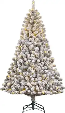 Intratuin Black Box kunstkerstboom Charlton besneeuwd met 280 lampjes warm wit D 115 H 185 cm aanbieding