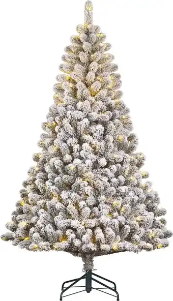 Intratuin Black Box kunstkerstboom Charlton besneeuwd met 280 lampjes warm wit D 115 H 185 cm aanbieding