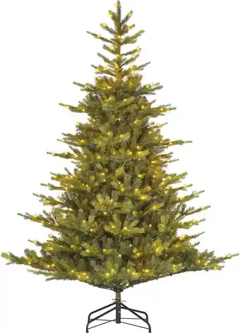 Intratuin Black Box kunstkerstboom Grand Fir met 700 lampjes warm wit D 162 H 230 cm aanbieding