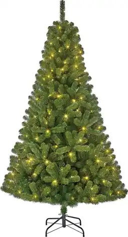 Intratuin Black Box kunstkerstboom Charlton met 360 lampjes warm wit D 127 H 215 cm aanbieding