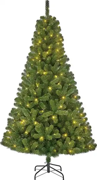Intratuin Black Box kunstkerstboom Charlton met 360 lampjes warm wit D 127 H 215 cm aanbieding