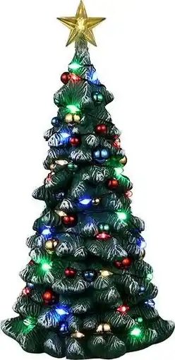 Intratuin Lemax General kerstdorpminiatuur snowy christmas tree (kerstboom) 8,2 x 7,8 x 16 cm aanbieding