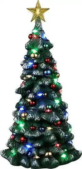 Intratuin Lemax General kerstdorpminiatuur snowy christmas tree (kerstboom) 8,2 x 7,8 x 16 cm aanbieding